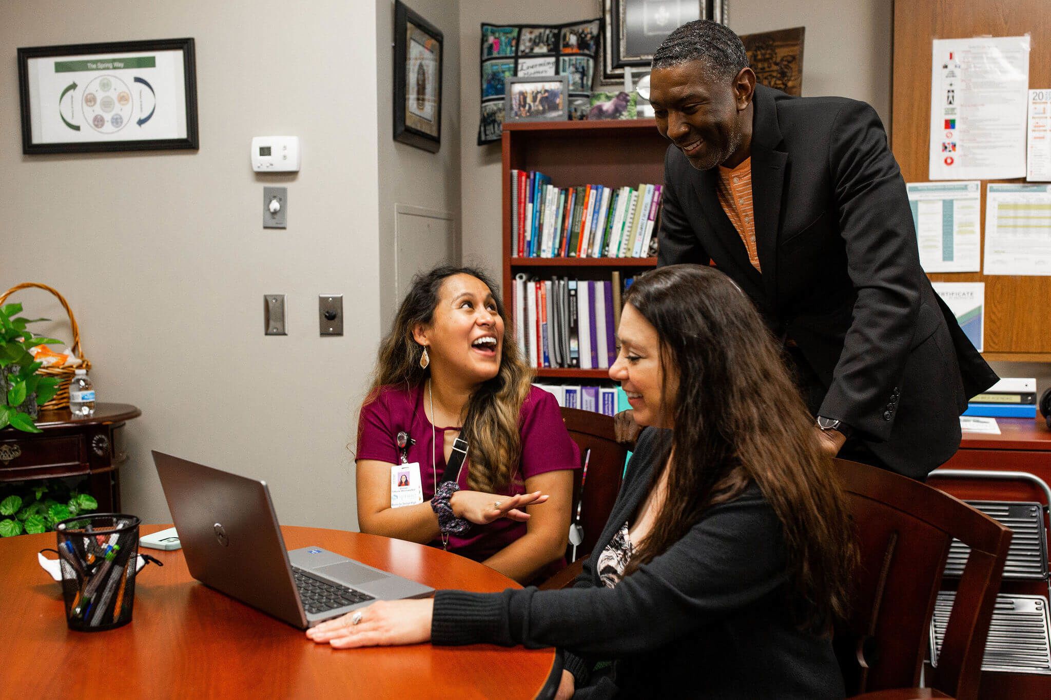 Alfred james with staff in Spring ISD